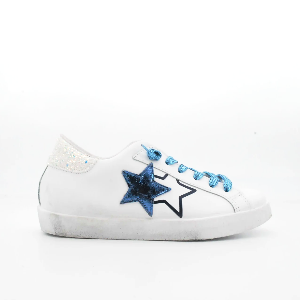 Sneakers super star in tessuto tecnico e stella in pelle sales