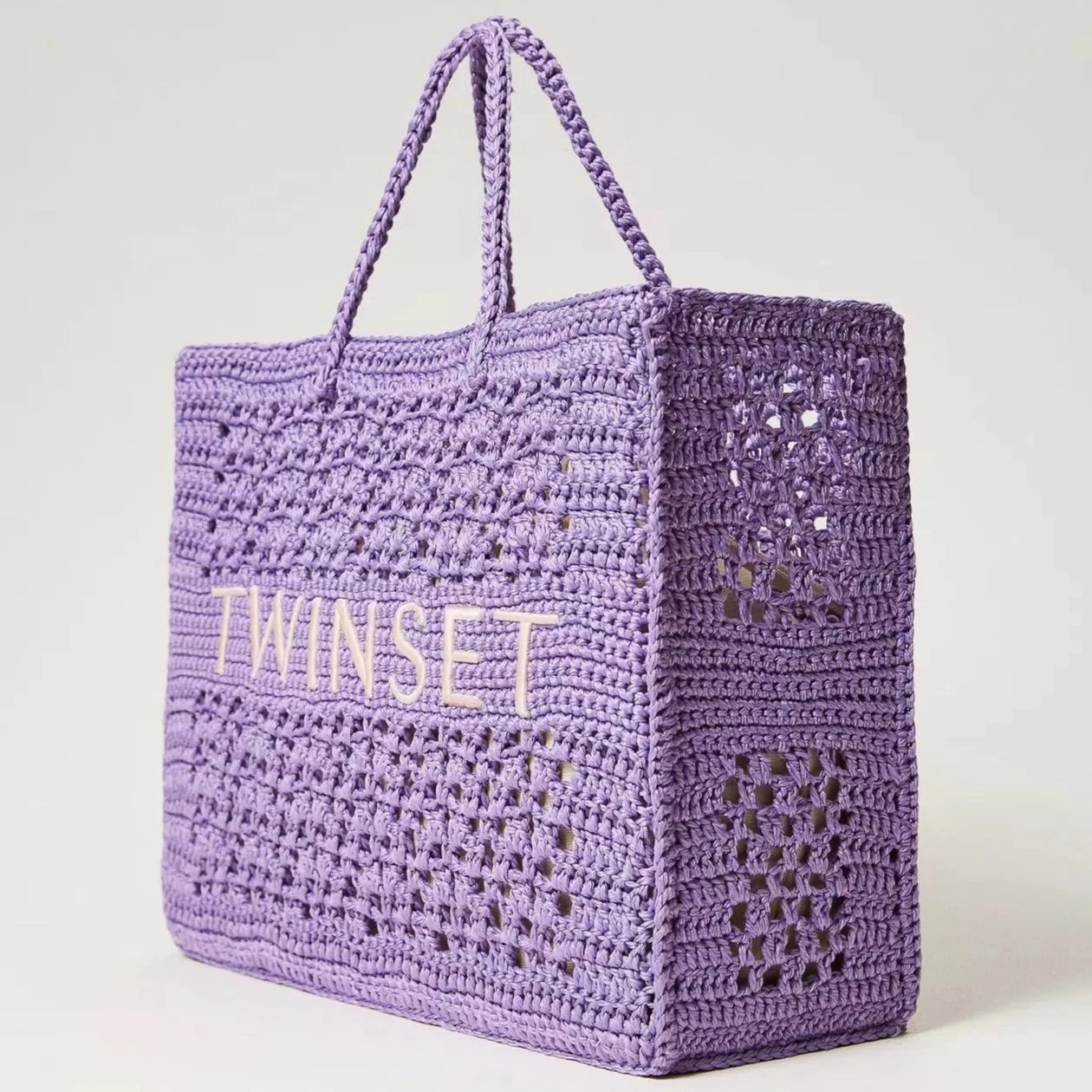 Borsa Twinset shopper 'Bohémien' crochet