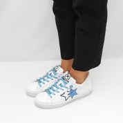 Sneakers Two Star in pelle