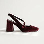 Slingback block heels — Profile Studio Shot | Generated by Modelize