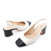 Slingback Frau in pelle