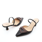 Slingback Frau in pelle