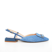 Slingback Tosca Blu in rafia