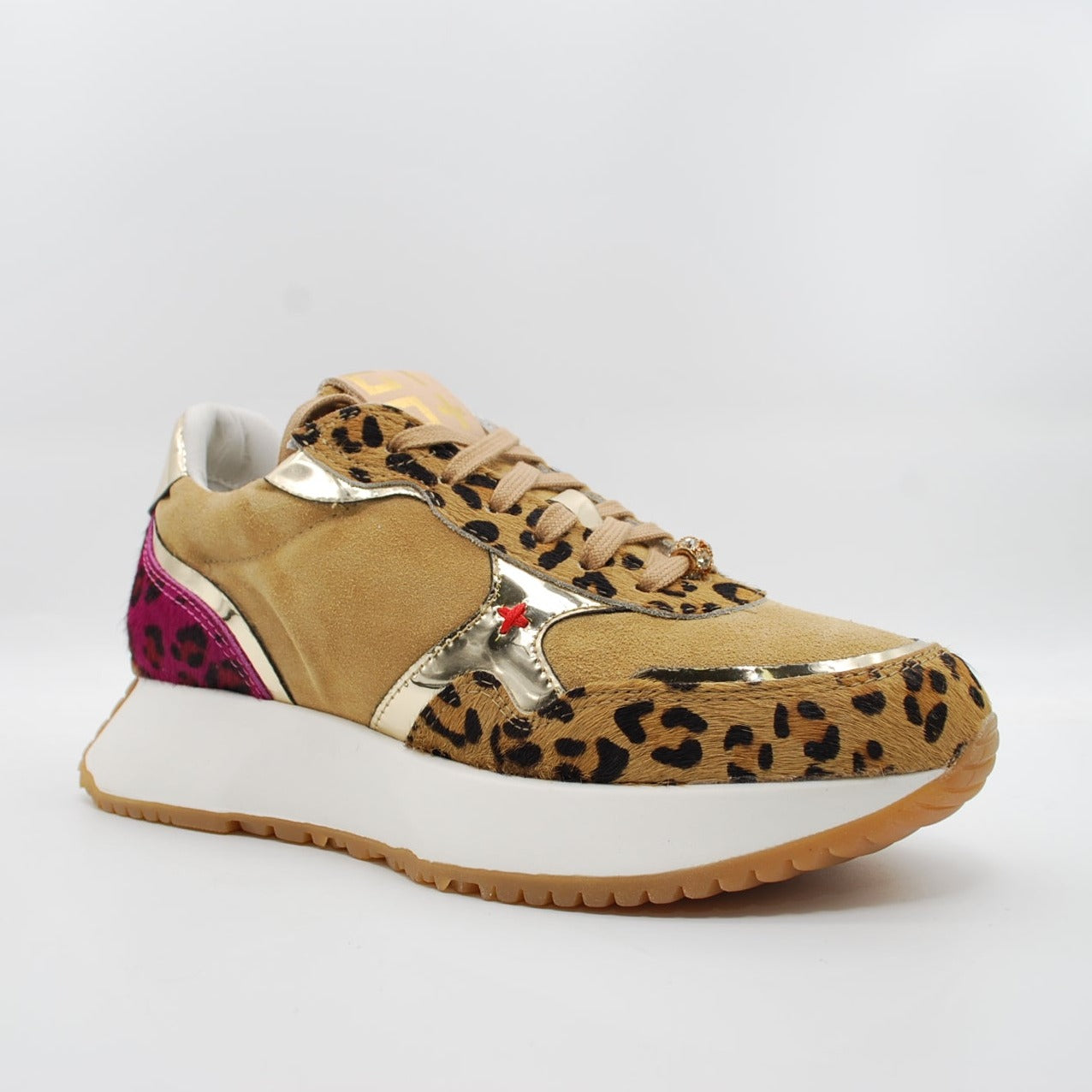 Sneakers Gio+ Gipsy in camoscio
