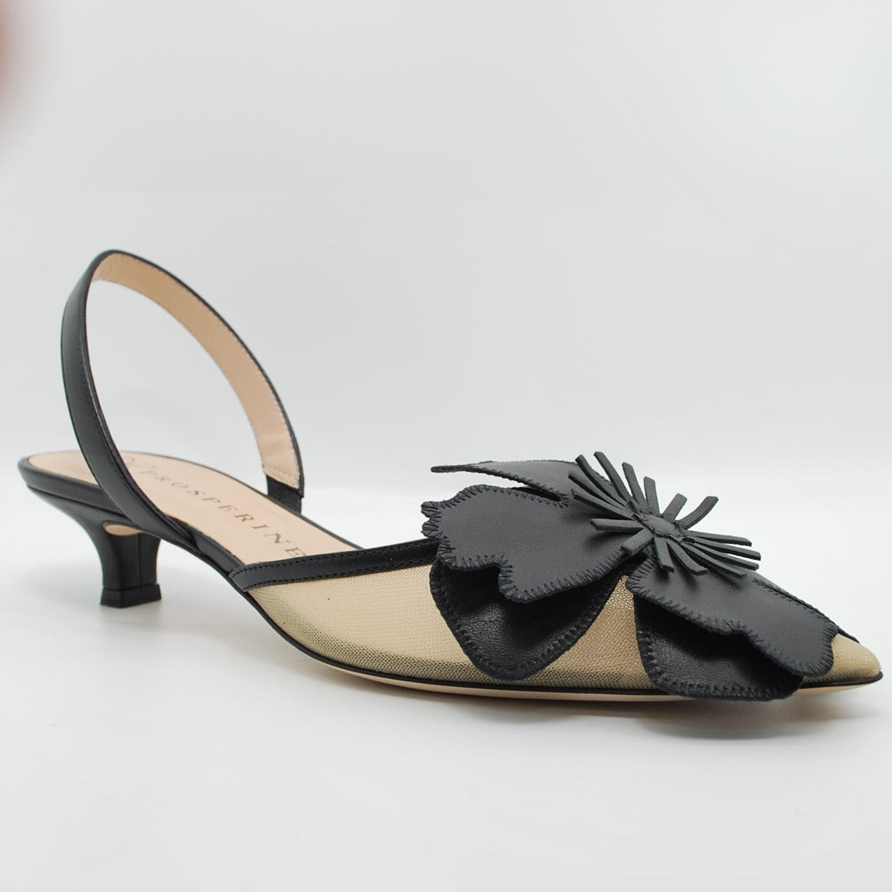 Sandalo a chanel Prosperine in tessuto e pelle